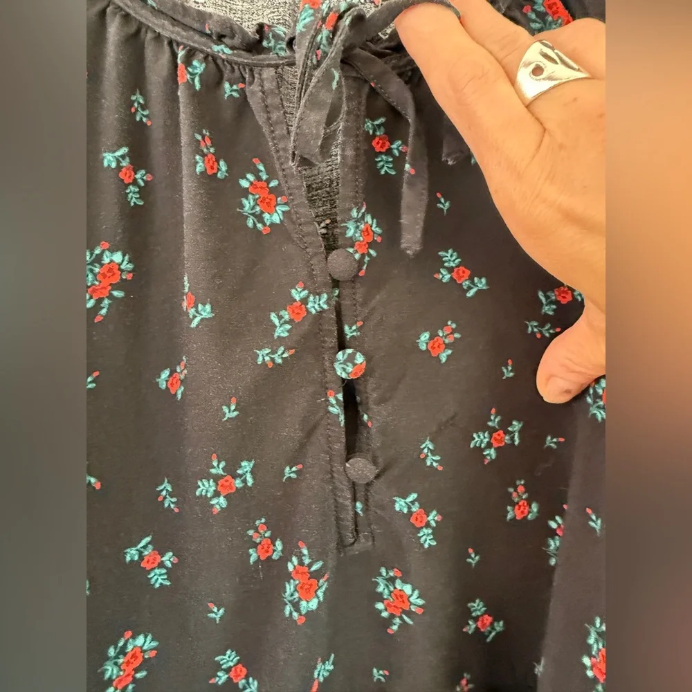 Torrid Challis Ruffle Mini Dress - Picture 6 of 8